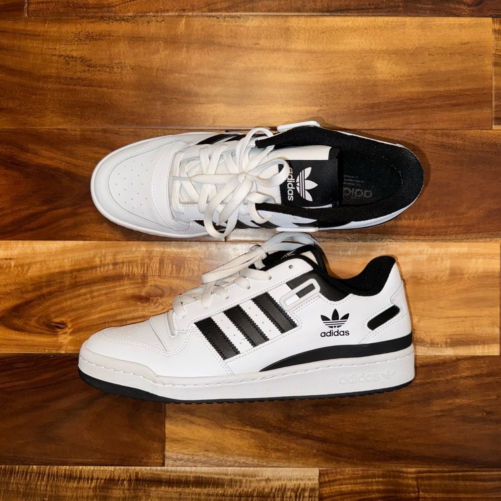 Adidas Forum Low White Black FY7757 - Size 12